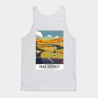 Peak District Road travel poster Tank Top